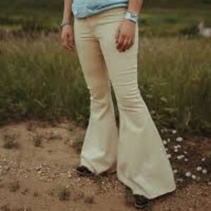 Cream colored bell bottoms size 16